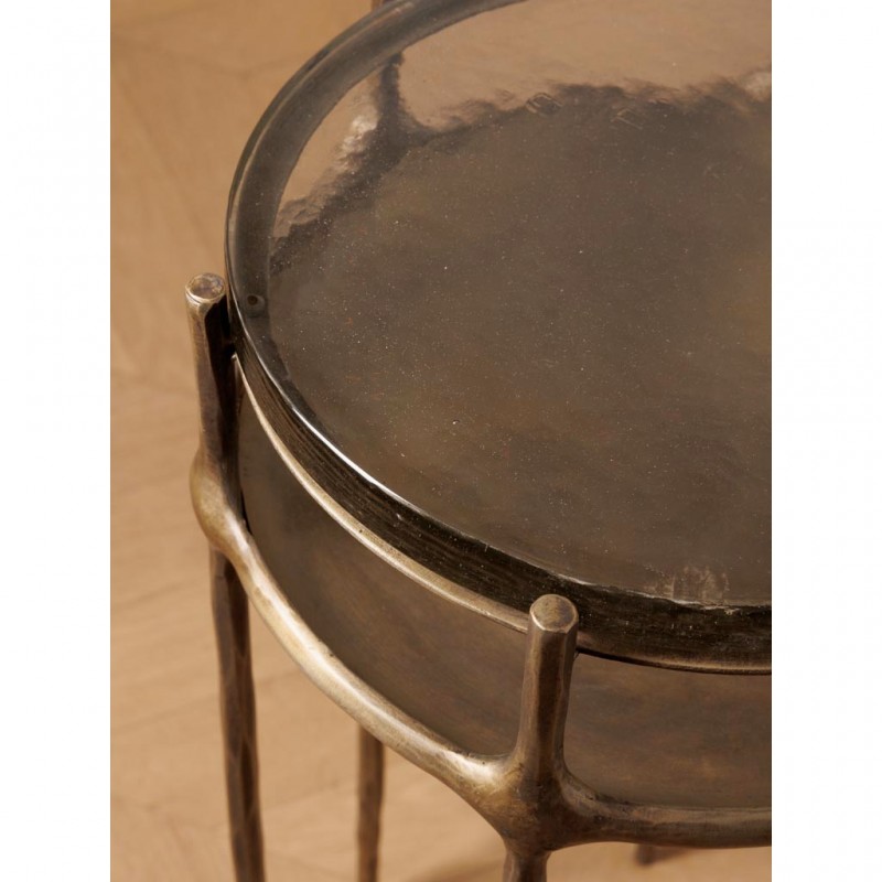 SIDE TABLE FILIG BRONZ - CAFE, SIDE TABLES SIDE TABLE FILIG BRONZ - CAFE, SIDE TABLES